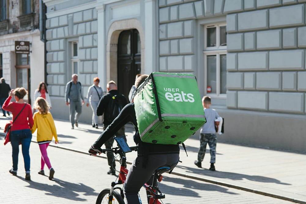 food delivery rider