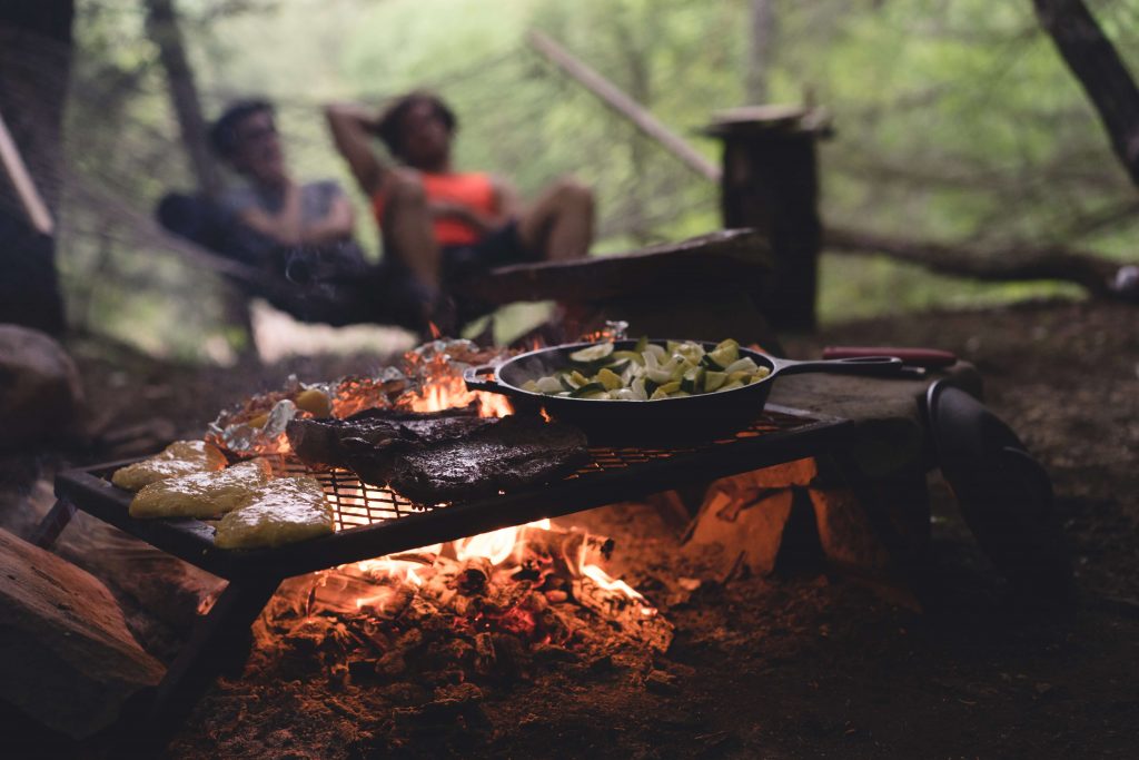 outdoor wooden stove